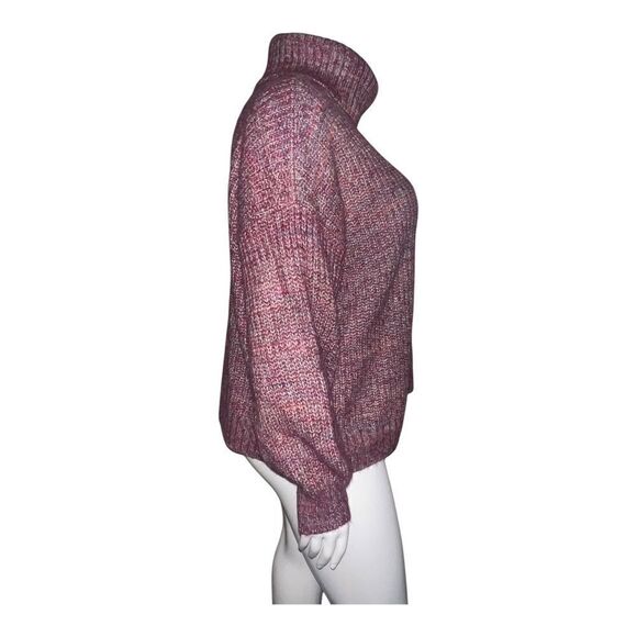 Old Navy Plus Size Pink Cozy Marled Shaker Stitch Turtleneck Sweater 2X NWOT - Picture 7 of 9